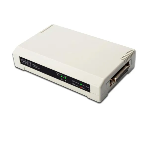 Digitus DN-13006-1 - Servidor de impresión (Ethernet LAN, IEEE 802.3, IEEE 802.3u, 10, 100 Mbit/s, TCP/IP, 230 V, 50 Hz)