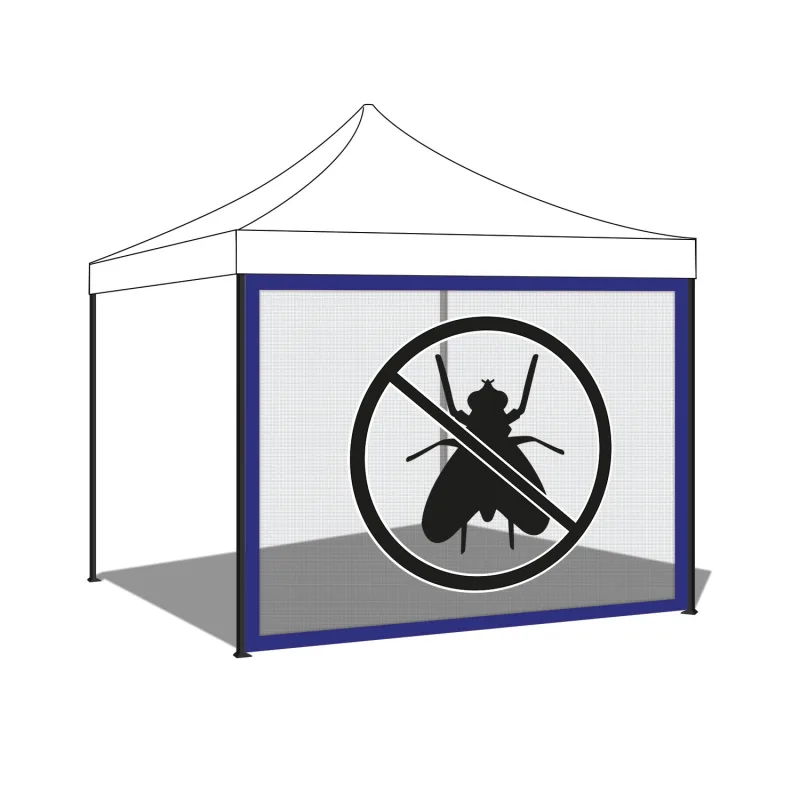 Mosquitera lateral para gazebo de jardín 300x200 cm en PVC