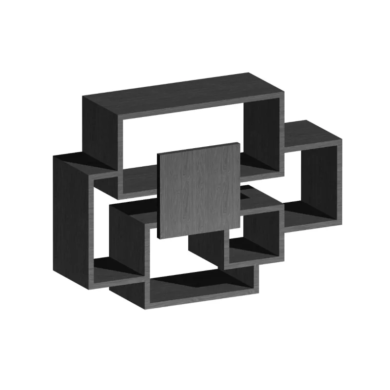 Sorrento - Estantería de pared en madera melamina 132x30xH75 cm, diferentes colores