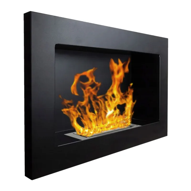 Pisa - Chimenea de bioetanol pared o de empotrar en pared 65x12xH40 cm