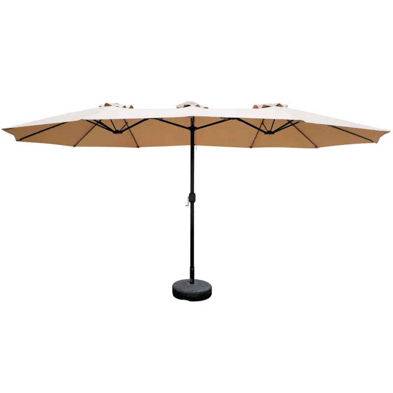 Twin - Sombrilla de jardín con doble toldo 4,50x2,65 m