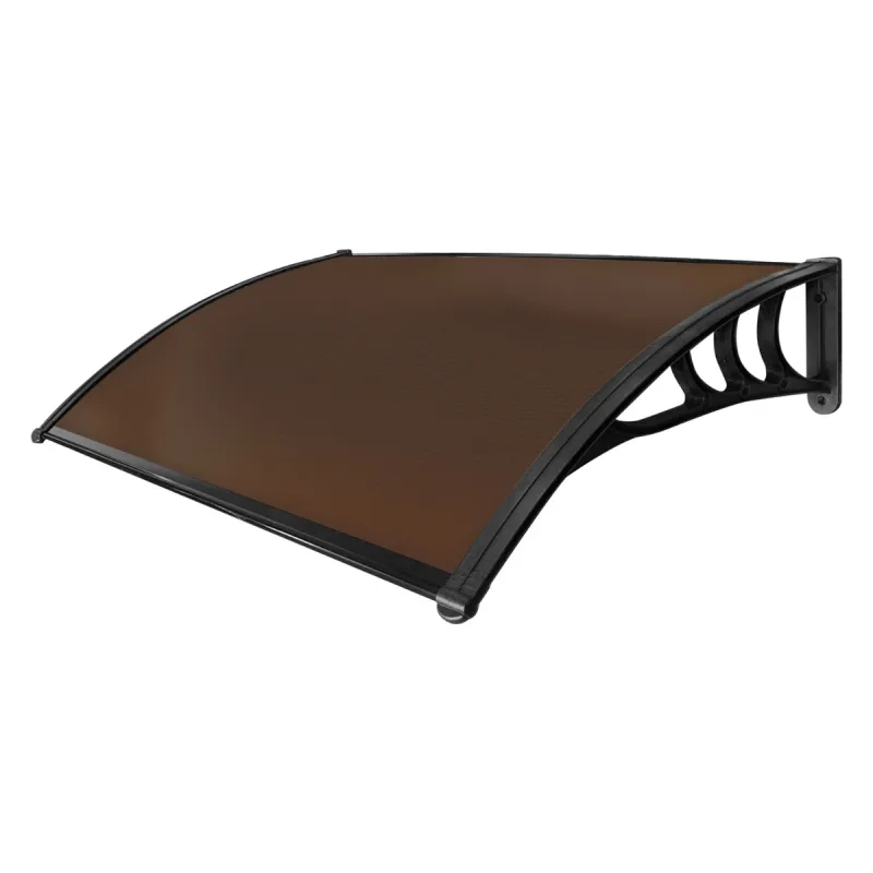 Arcadia - Marquesina exterior para puertas y ventanas de PP y policarbonato 120x80 cm