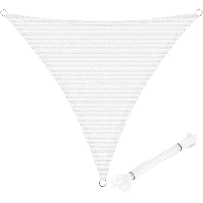 Positano - Toldo vela triangular 500 cm, color crema