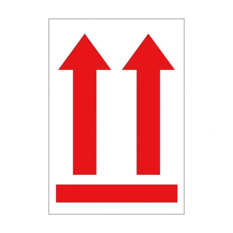 APLI 12402-Rollo etiquetas flecha posición vertical 200 u.