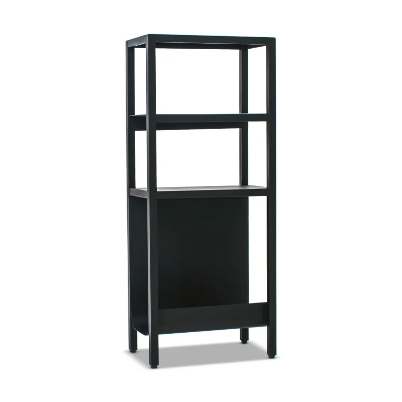 Bandha - Estantería de metal con 4 estantes 85x35x20 cm