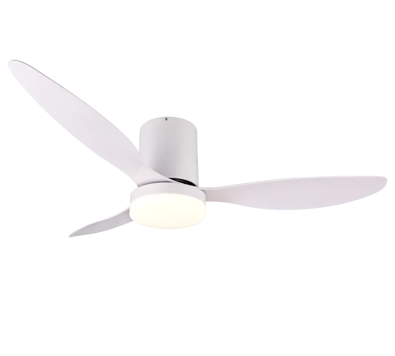 Gotemburgo - Ventilador de techo de 3 aspas con LED de 20 W, Ø 132 cm, con función verano-invierno, blanco mate