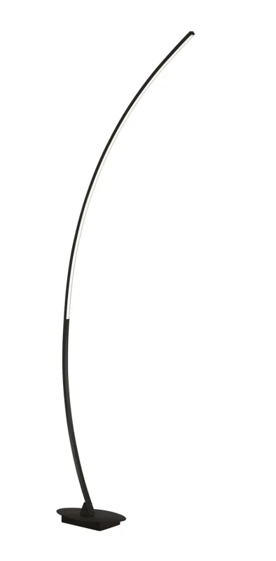 Solo Piantana Ad Arco Led Nero Opaco H. 158Cm
