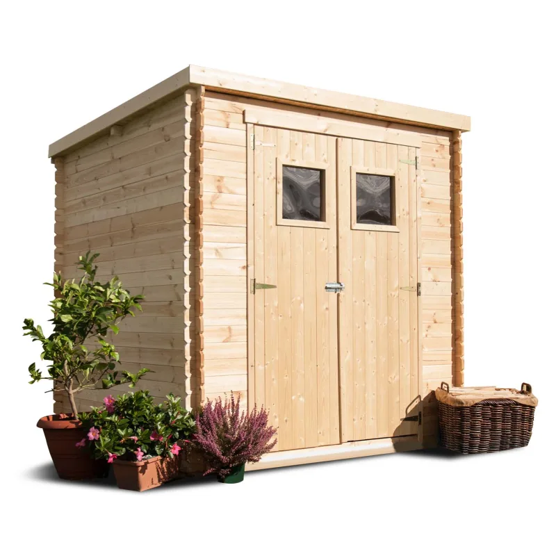 Birba - Caseta de jardín de madera de abeto 200x200 cm