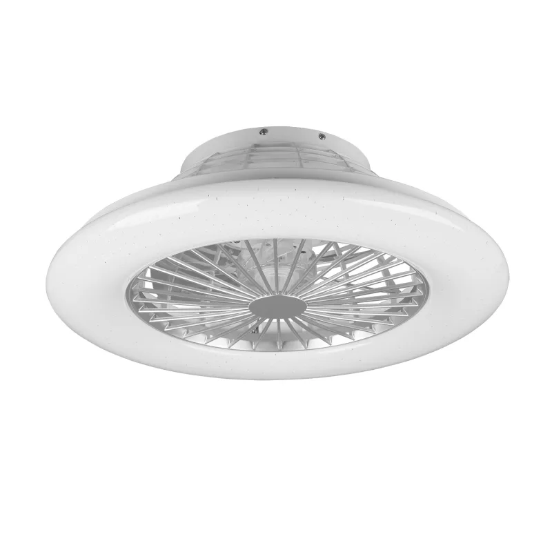 Stralsund - Ventilador de techo con LED SMD 30W Ø49 cm con función verano-invierno titanio