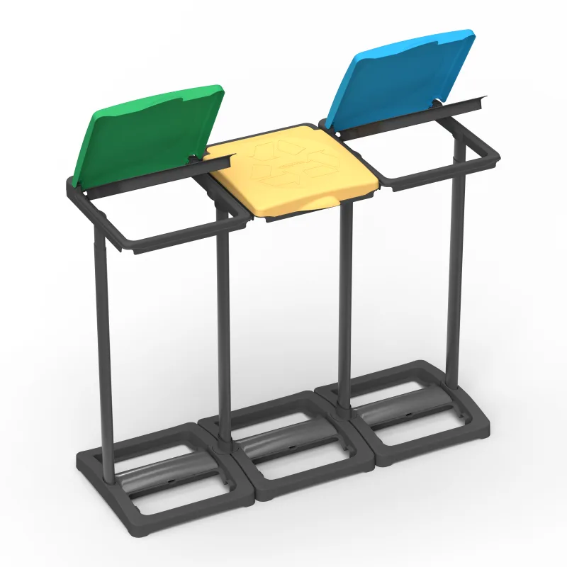 Soporte de bolsa-Portarresiduos Tris para reciclaje 97x36xH80 cm