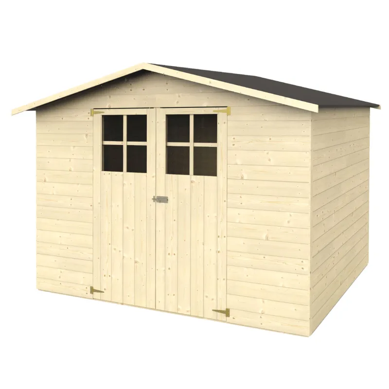 Val Di Fassa - Caseta de jardín de madera de abeto 242x182 cm