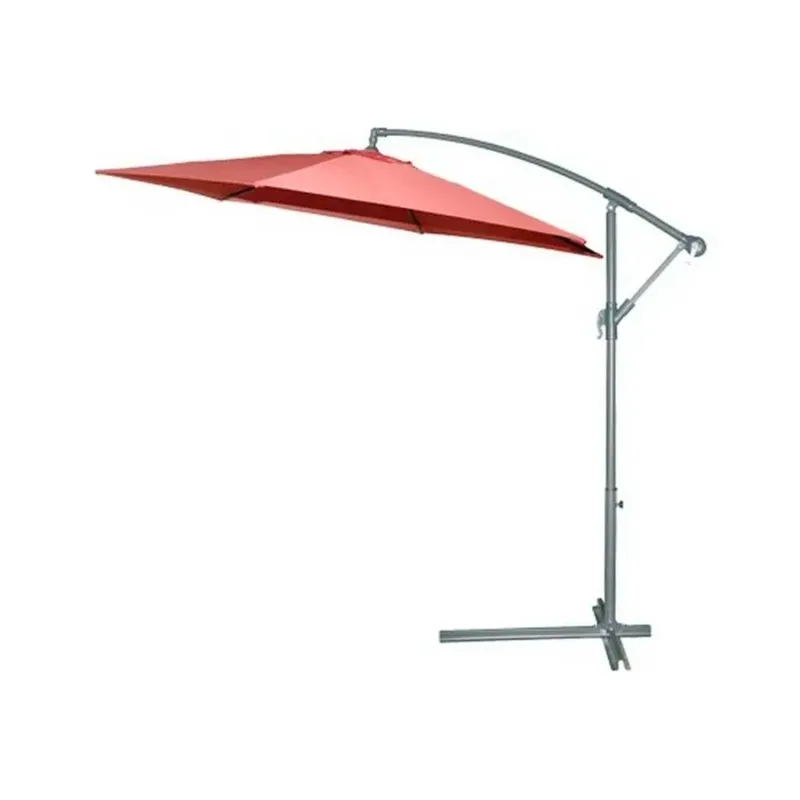 Alu - Parasol de jardín excéntrico Ø 300 cm, color salmón