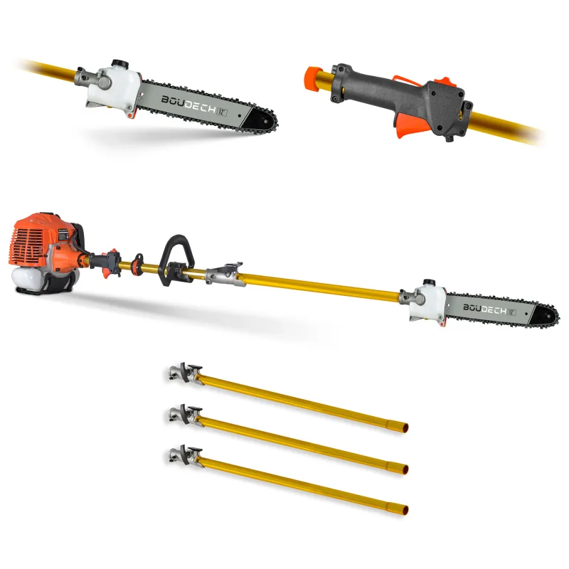 Hype 620 - Podadora telescópica motor térmico 62cc, barra de 12" y cadena - Altura máxima de corte 4,5 m