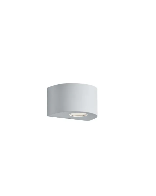 Rosario Applique Led Da Esterno Mezza Luna Bianca Con Diffusori Intercambiabili L.15Cm