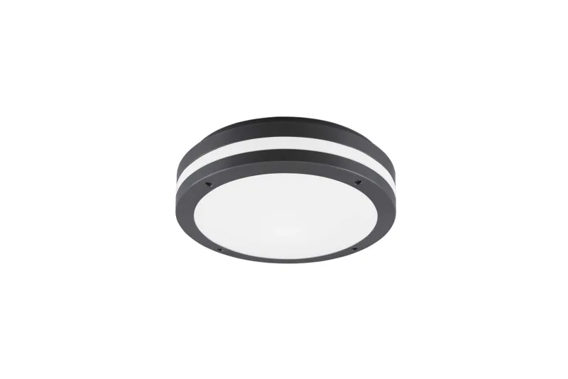 Kendal Plafoniera Led Da Esterno Metacrilato Nero D. 30 Ip55