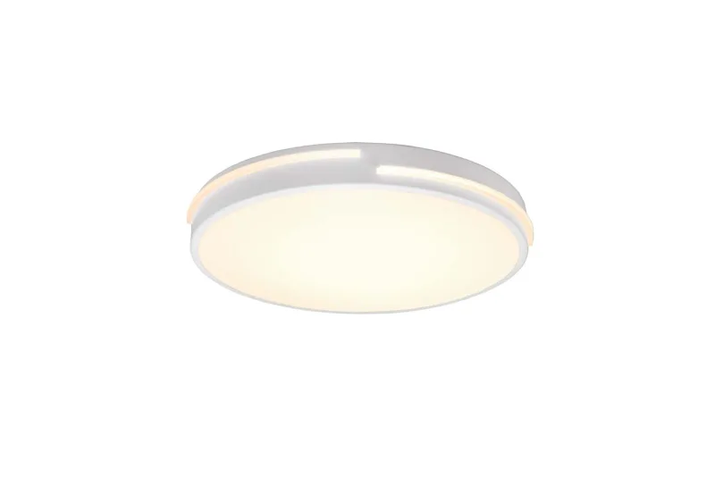 Tacoma Plafoniera Led Bordo Bianco Con Telecomando Multifunzione D.40Cm