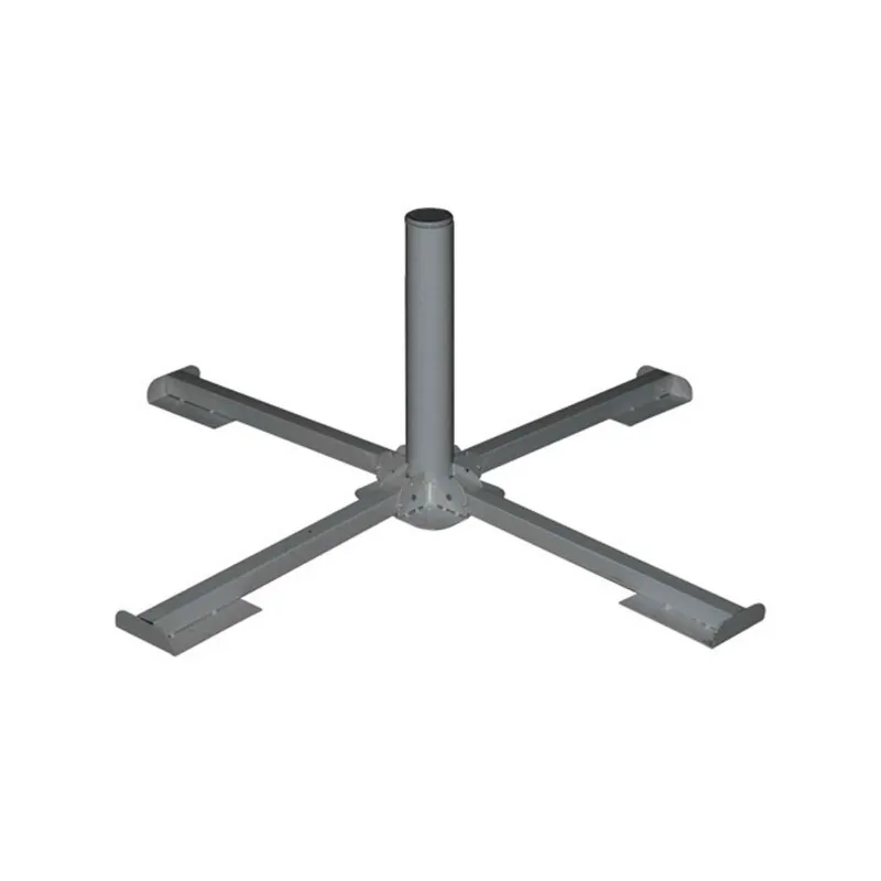 Alu - Base de parasol cruz metálica 100x100 cm