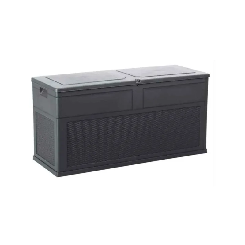 Toscana - Baúl multiuso para exterior e interior en polyrattan, 119x46xH60 cm - Lt 320