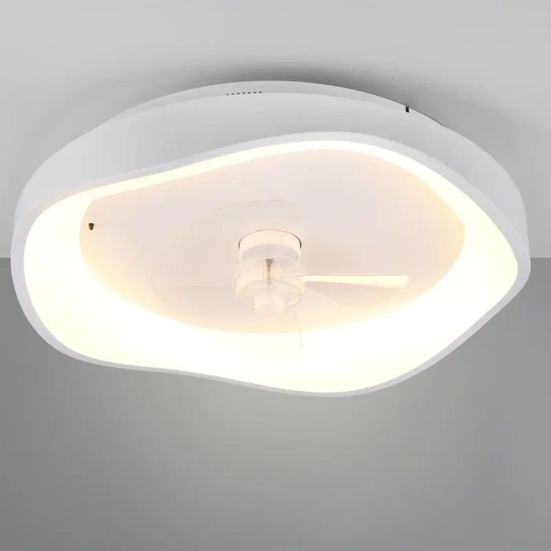 Valbo - Ventilador de techo con LED SMD 36W Ø52 cm con función verano-invierno Blanco