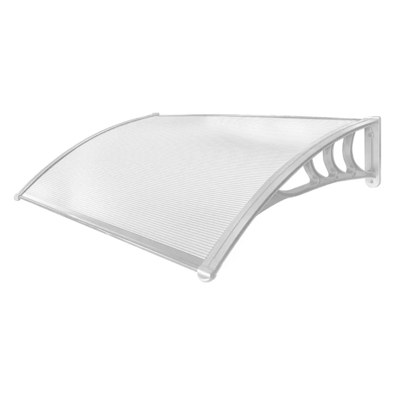 Arcadia - Marquesina exterior para puertas y ventanas de PP y policarbonato 120x80 cm