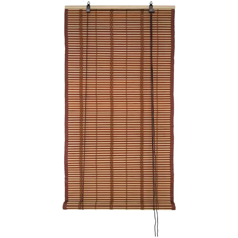 Folk - Estor exterior enrollable 200xH300 cm, color marrón