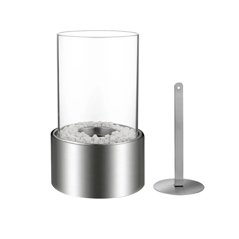 Marsiglia - Chimenea de bioetanol de mesa para interior y exterior ø16 x H27 cm