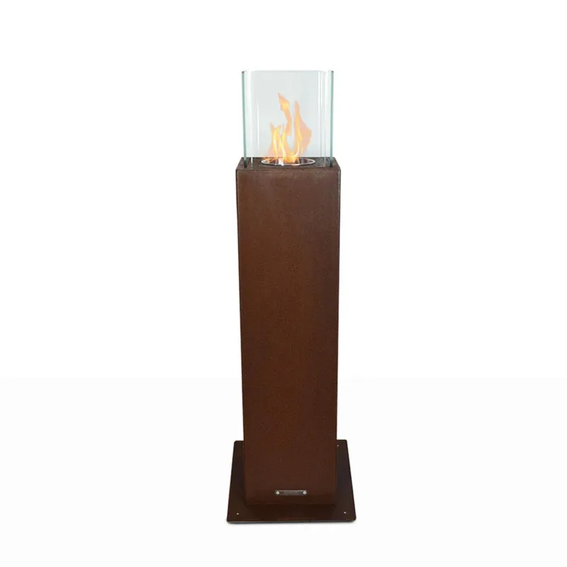 Capri - Chimenea de bioetanol para exterior 20x20x70 cm