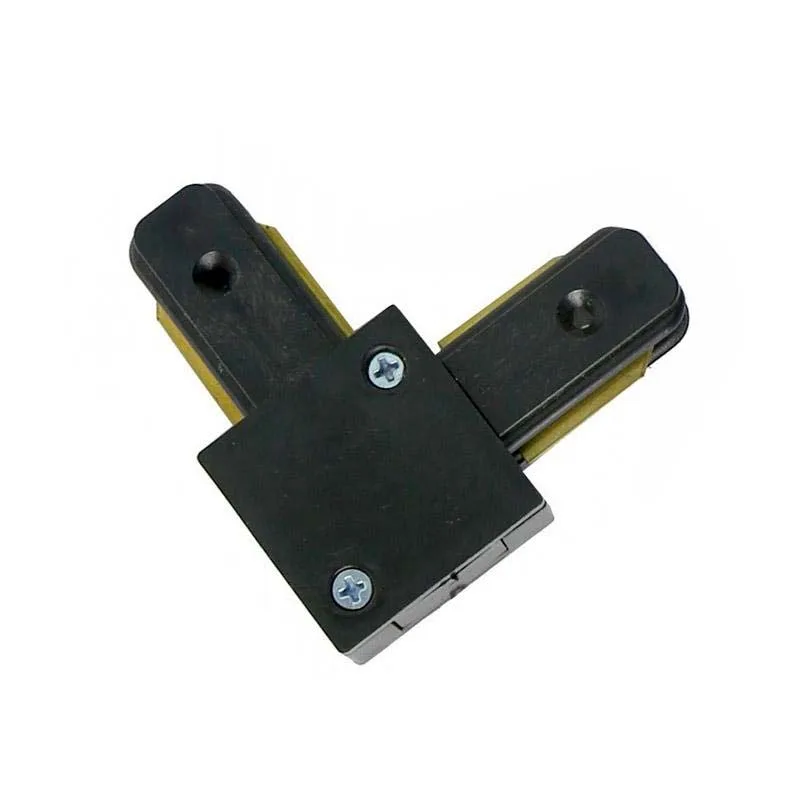 Unión l carril monofásico negro