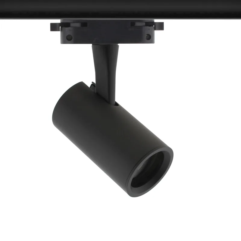 Rail kat housing gu10 negro monofásico