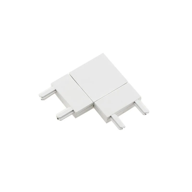 Conector l carril slim 48v blanco