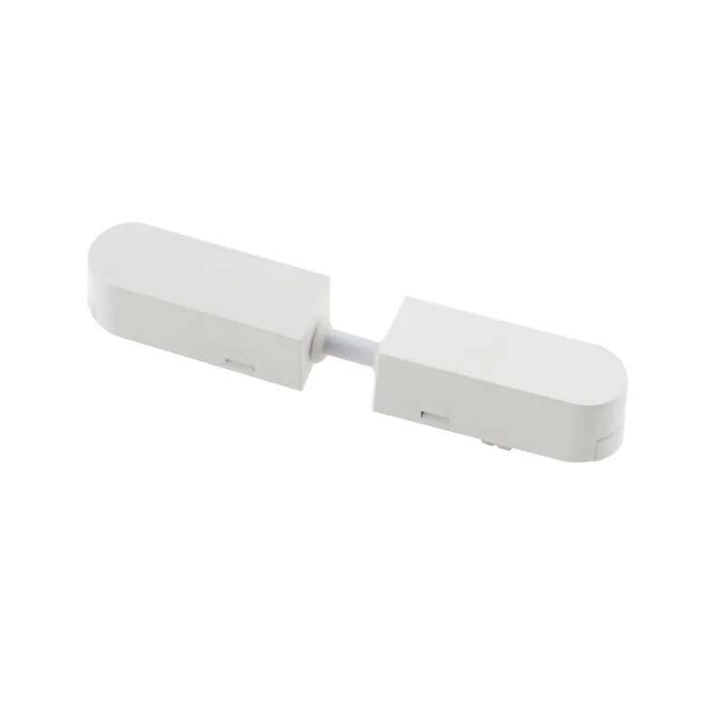 Conector doble 130mm carril slim 48v blanco