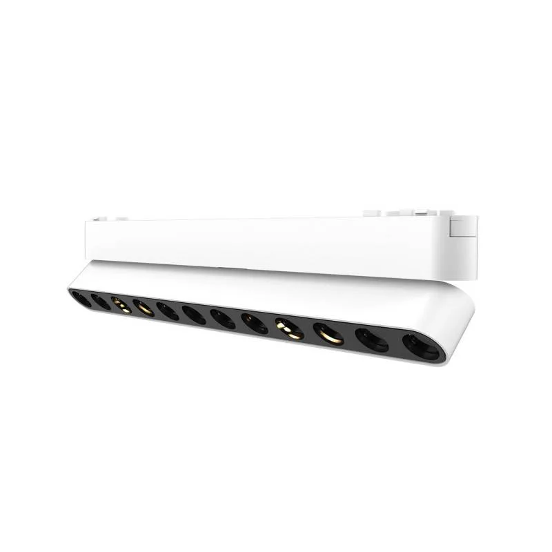 Foco carril snow slim 252mm basculante 48v 12w 24º blanco blanco cálido