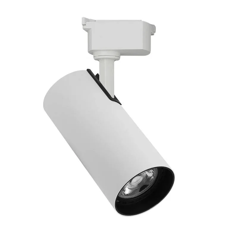 Foco led para carril monofásico jucan 30w - alta fidelidad cromática (cri92) blanco blanco cálido