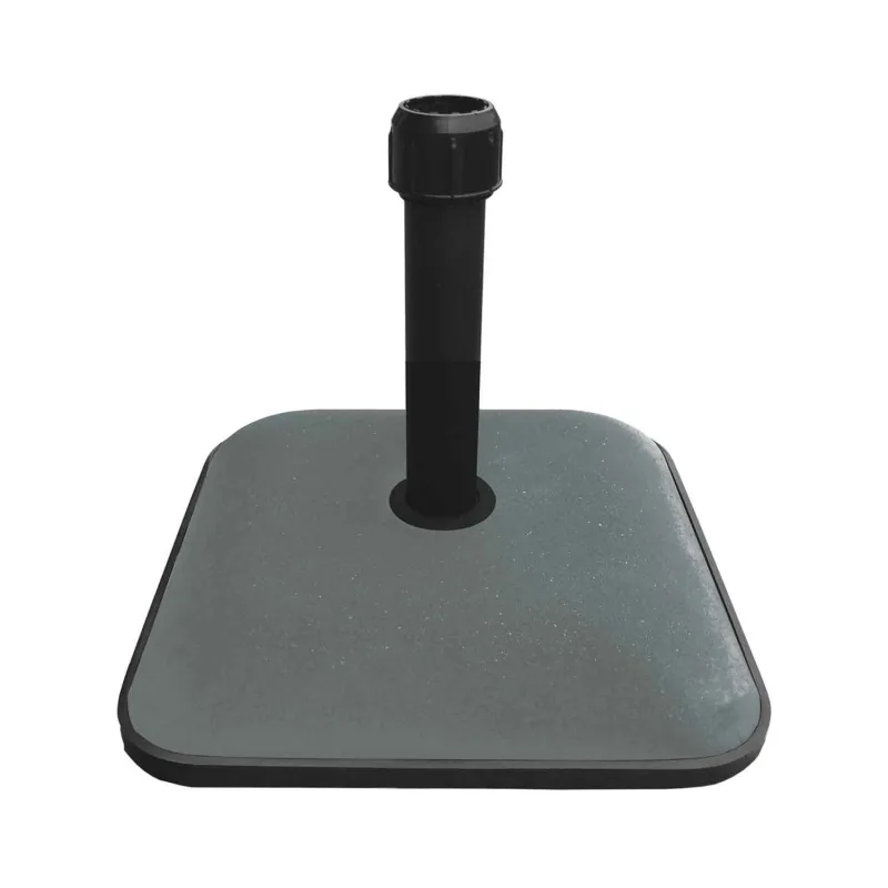Kroma - Pie cuadrado de parasol de cemento colorido 25 Kg, color gris
