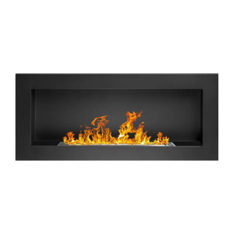 Lucca - Chimenea de bioetanol pared o de empotrar en pared 90x12xH40 cm