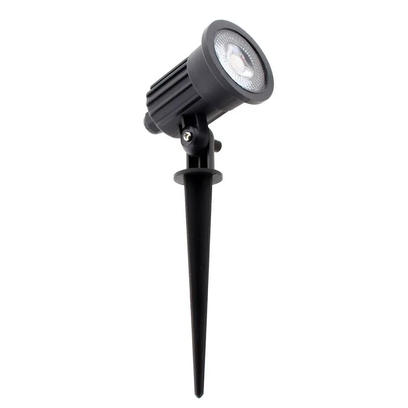 Foco de jardín led sund spike 5w - iluminación exterior ip67 para jardines y caminos blanco cálido 2700k