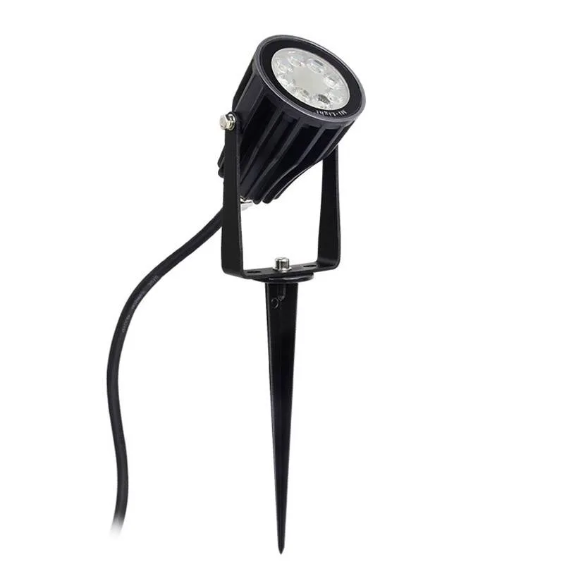 Foco jardín rgb+cct 6w 2.4g rf rgb + blanco dual