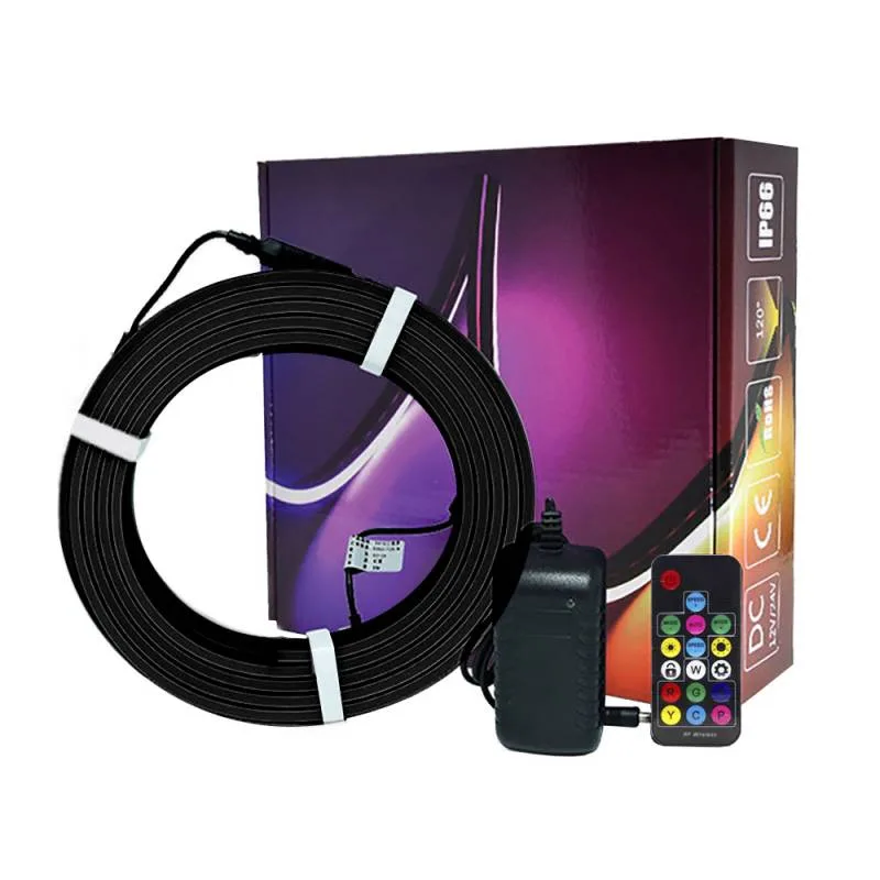 Kit led neon rgb spi ws2811 cob dc12v 5m (360led/m) 6x16mm ip67 4n rgb