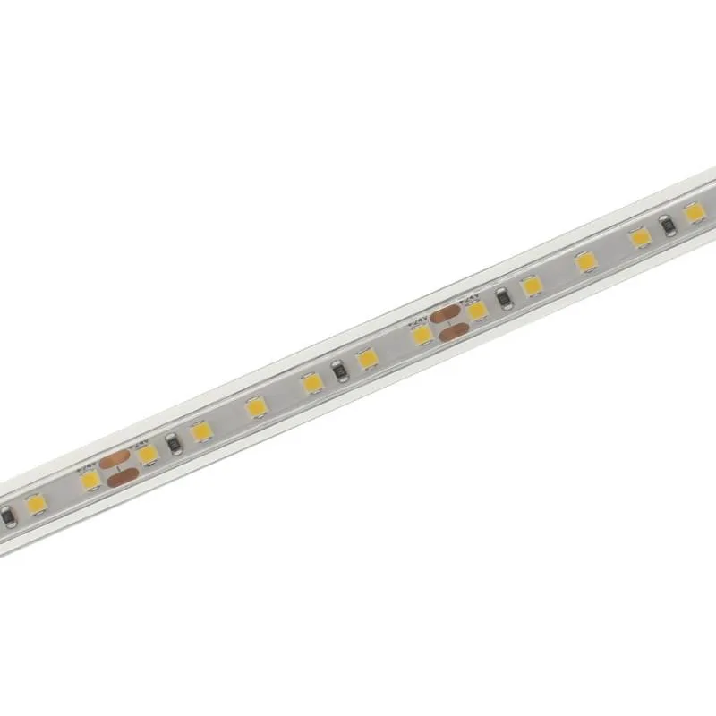Tira led monocolor smd2835 dc24v 1 metro (120led/m) 10w ip66 rosa/magenta