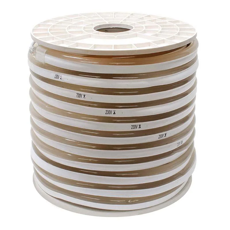 Led neon flex monocolor 220v 14x26mm 1 metro blanco neutro