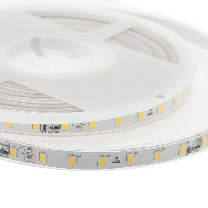 Tira led monocolor smd5630 dc24v cc 5m (70 led/m) - sensor temperatura 75w ip67 blanco frío