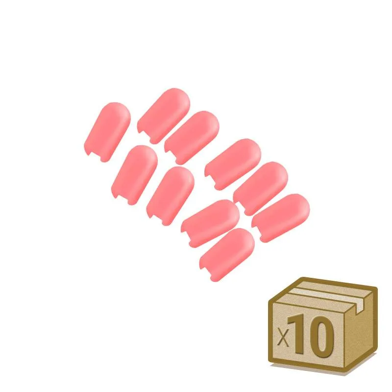 Tapa neon silicona 6x12mm color rojo interior pack 10pcs