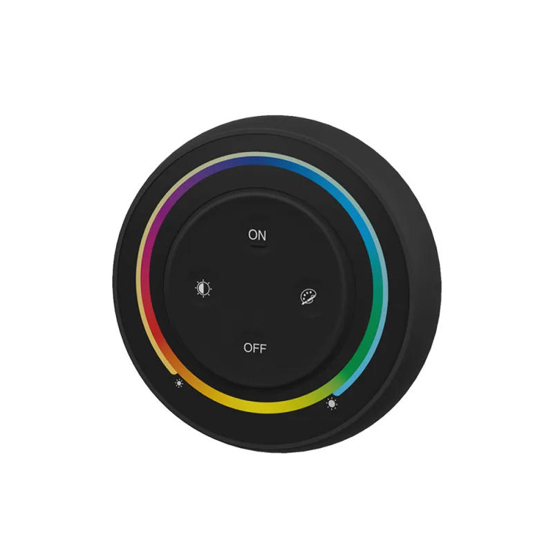 Mando rf rgb+cct round magnetic táctil negro