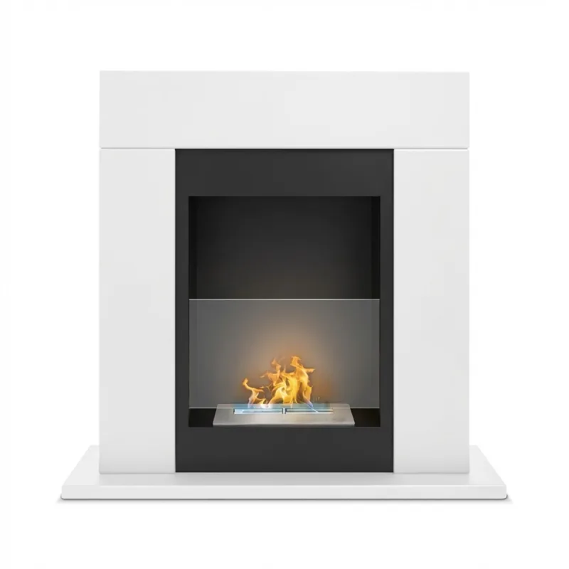 Marco Aurelio - Chimenea de bioetanol de suelo freestanding, 73x20xH75 cm