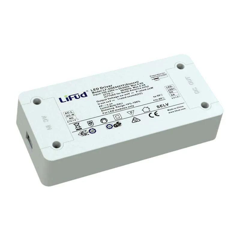 Led driver lifud dc27-42v/40w/1050ma regulable dali