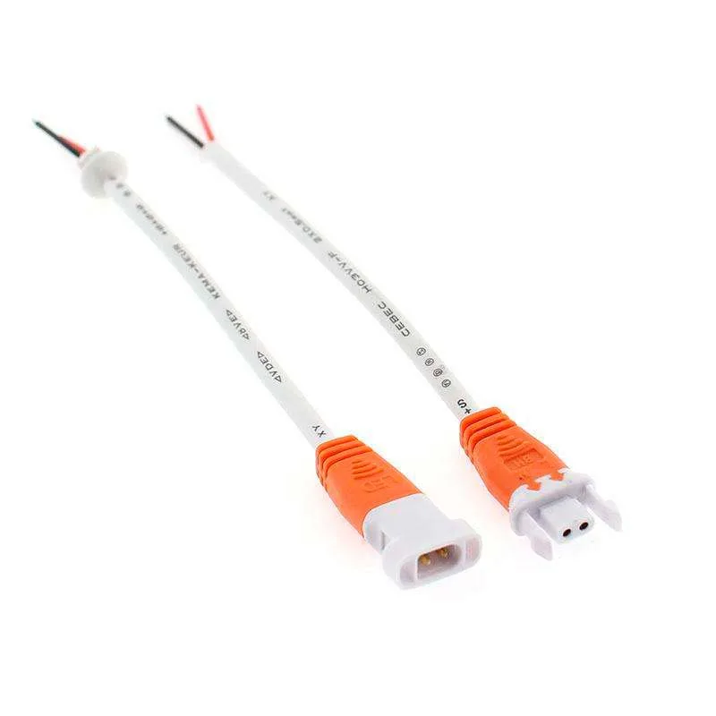 Set dos cables de conexión con conectores macho-hembra