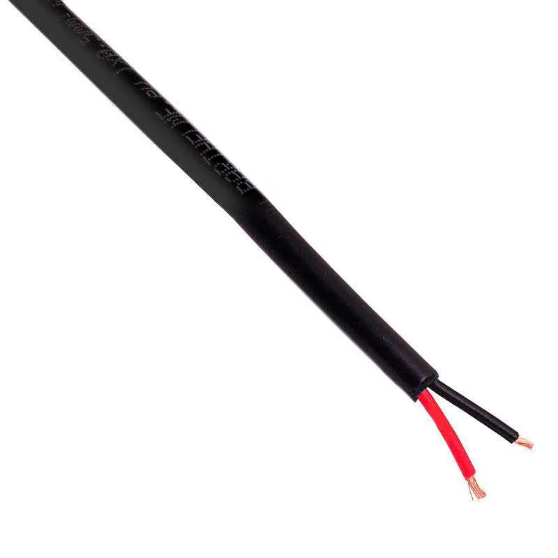 Cable redondo 2x050mm 1m negro