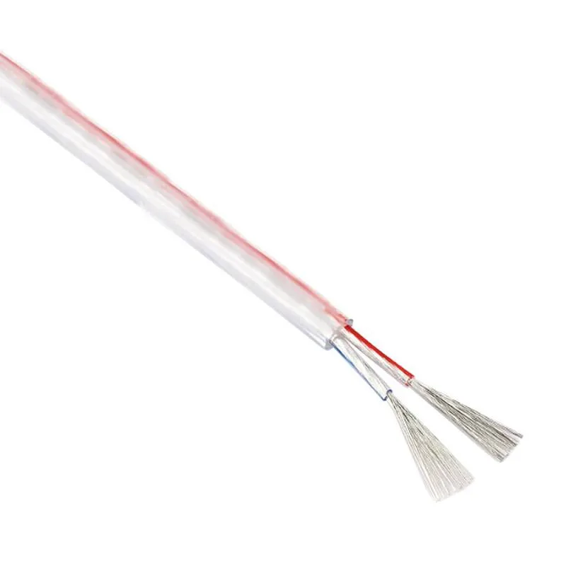 Cable redondo transparente 2x050mm color silver 1m