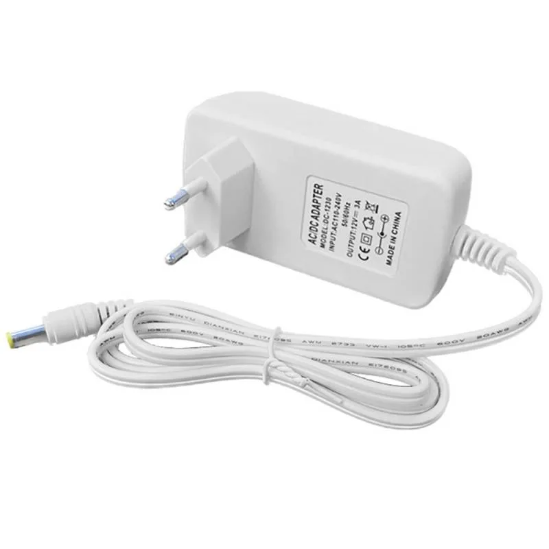 Adaptador de corriente dc12v/36w/3a blanco