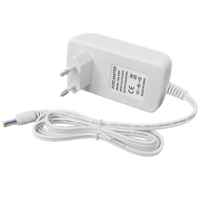Adaptador de corriente dc24v/48w/2a blanco